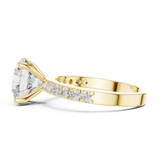 Gold Ring DDLR-750, Yellow Gold, view 3