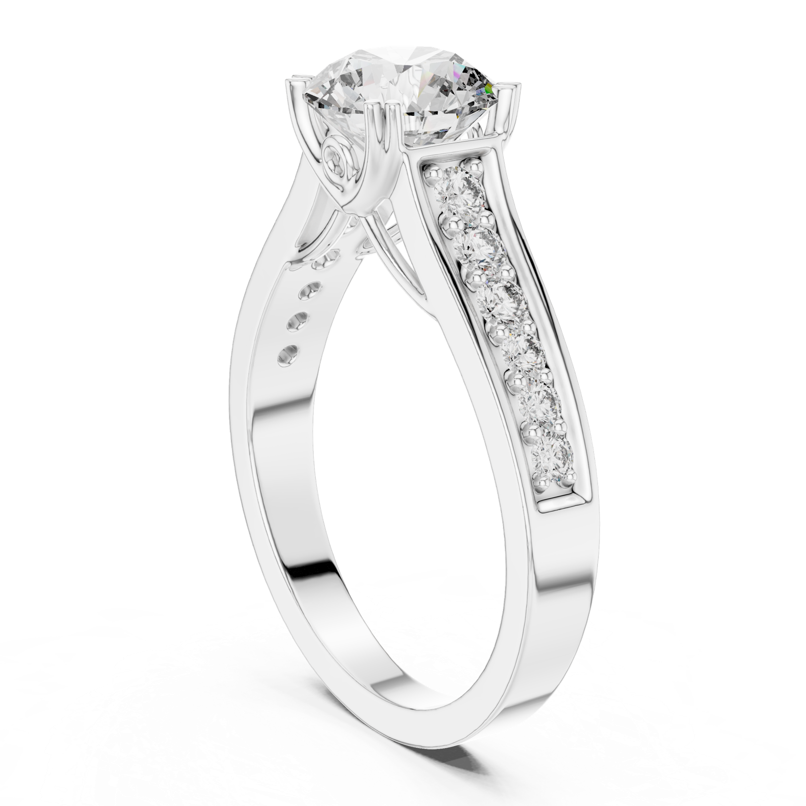 Gold Ring DDLR-190, White Gold