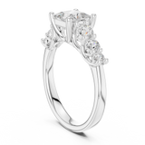 Gold Ring DDLR-703, White Gold, view 1