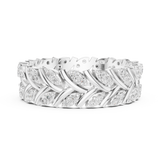 Gold Ring R35, White Gold, view 3