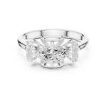 Gold Ring DDLR-509, White Gold, view 4