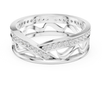Gold Ring R25, White Gold, view 4