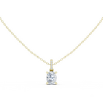 Gold Jewelry DDPO-009, Oval center stone, Yellow Gold