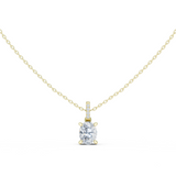 Gold Jewelry DDPO-009, Oval center stone, Yellow Gold