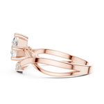 Gold Ring DDLR-487, Rose Gold, view 3
