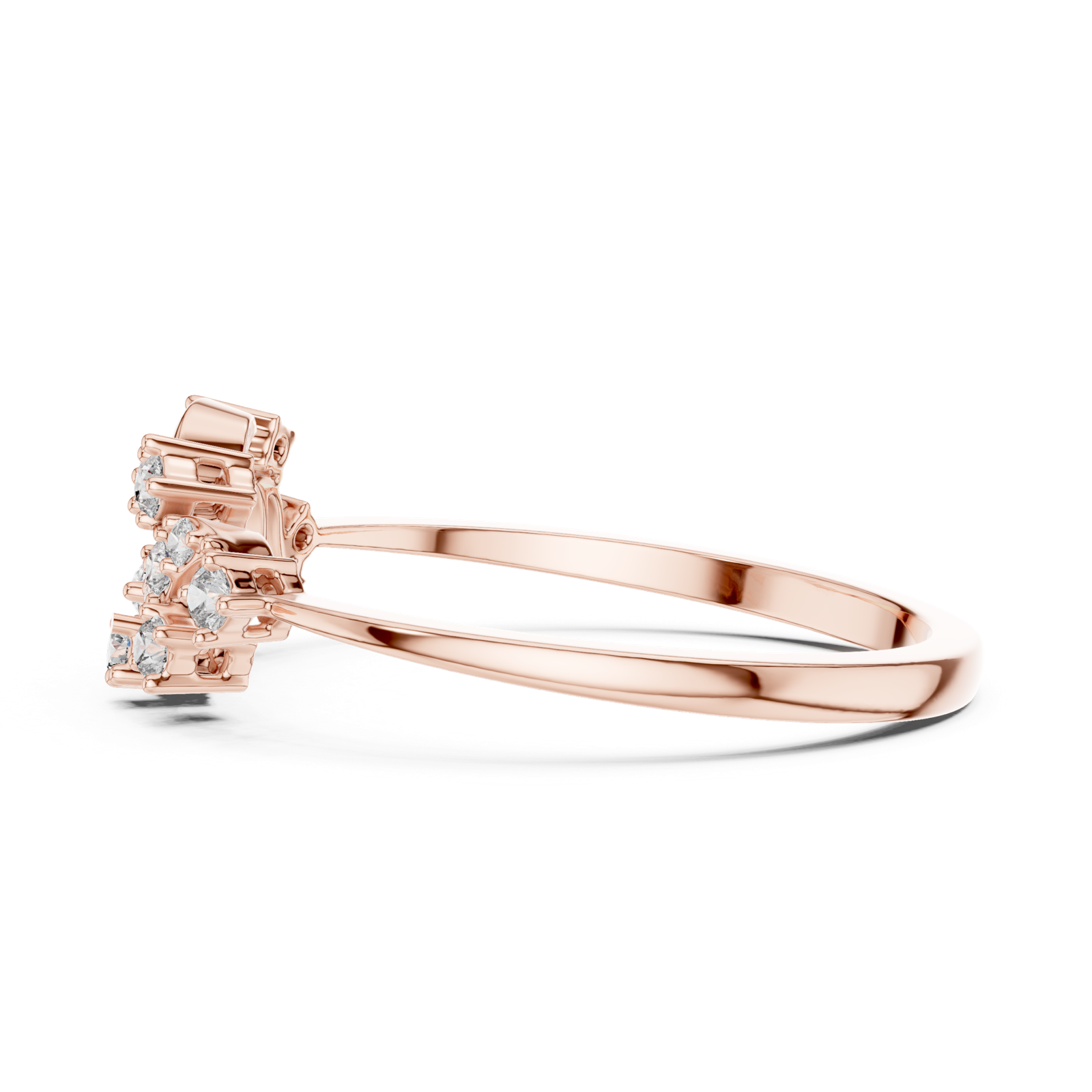 Gold Ring LR-01 (68), Rose Gold, view 3