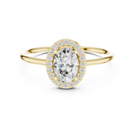 Gold Ring HLR-203, Yellow Gold, view 4