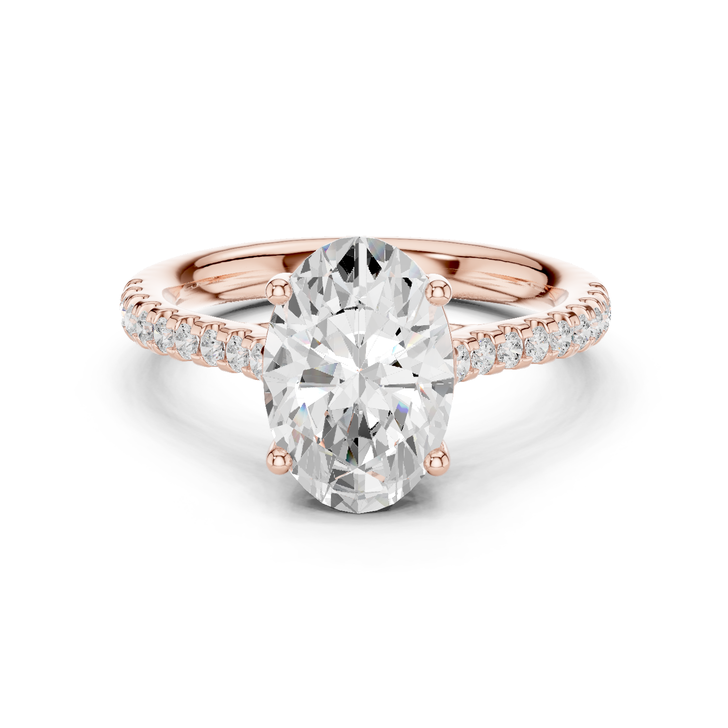 Gold Ring DDLR-729, Rose Gold