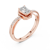 Gold Ring DDLR-520, Rose Gold, view 2