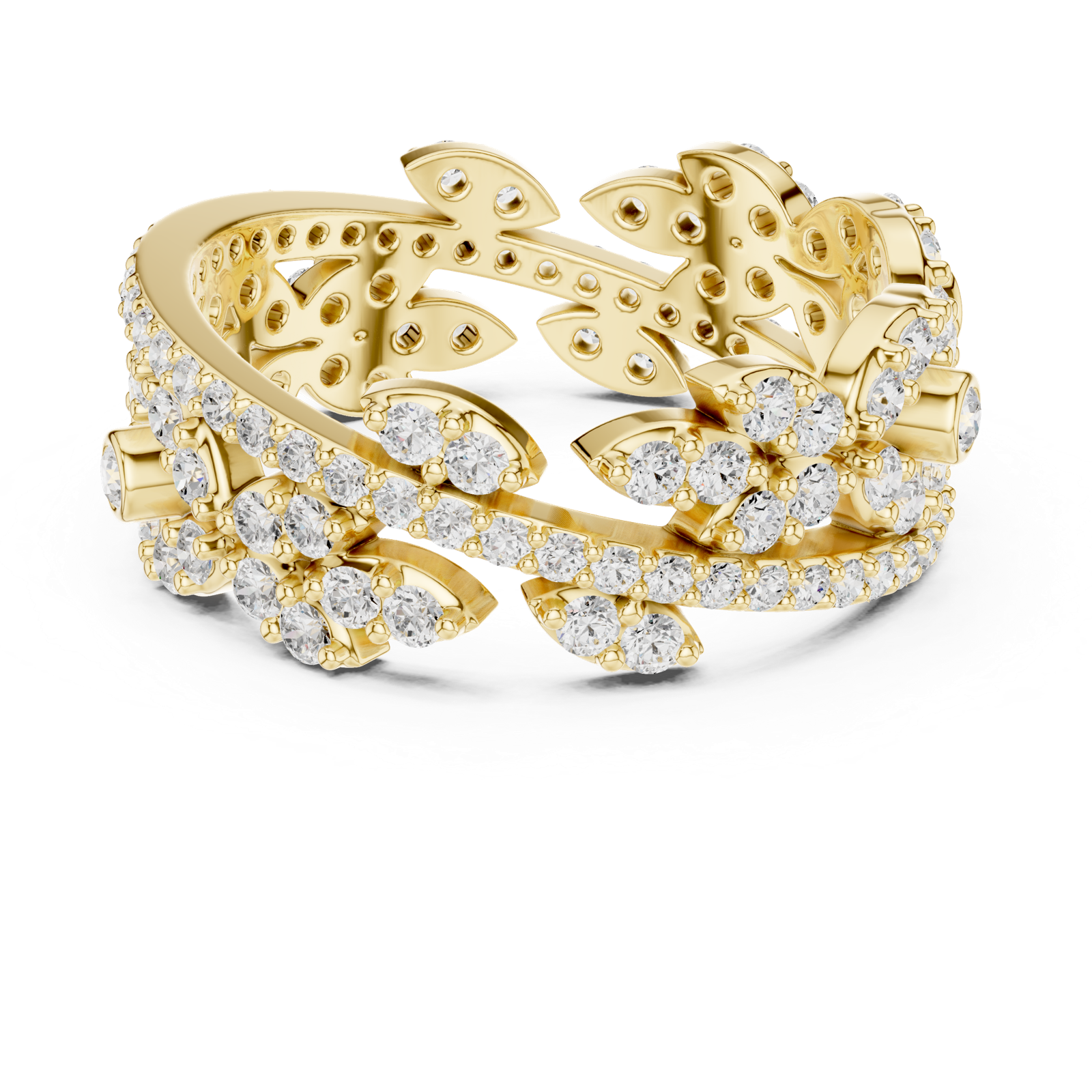 Gold Ring r45, Yellow Gold, view 4