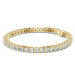 14K Solid Gold Lab Diamond Bracelet, Yellow Gold, view 1