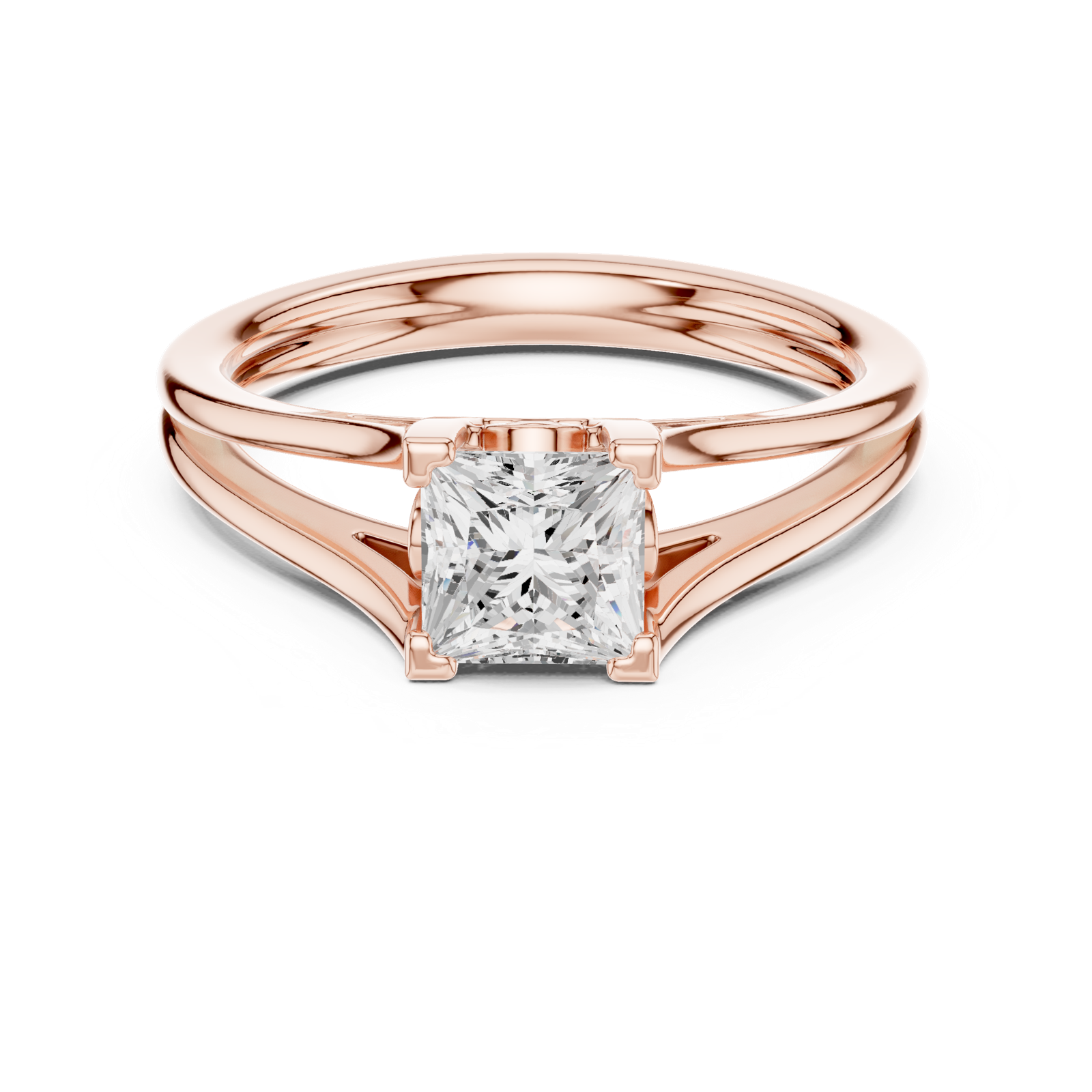 Gold Ring DDLR-572, Rose Gold, view 4