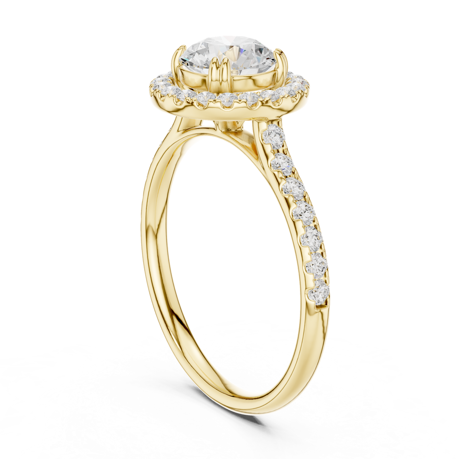 Gold Ring DDLR-792, Yellow Gold, view 1