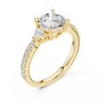 Gold Ring DDLR-897, Yellow Gold, view 2