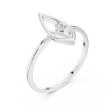 Gold Ring DR-6190, White Gold, view 2