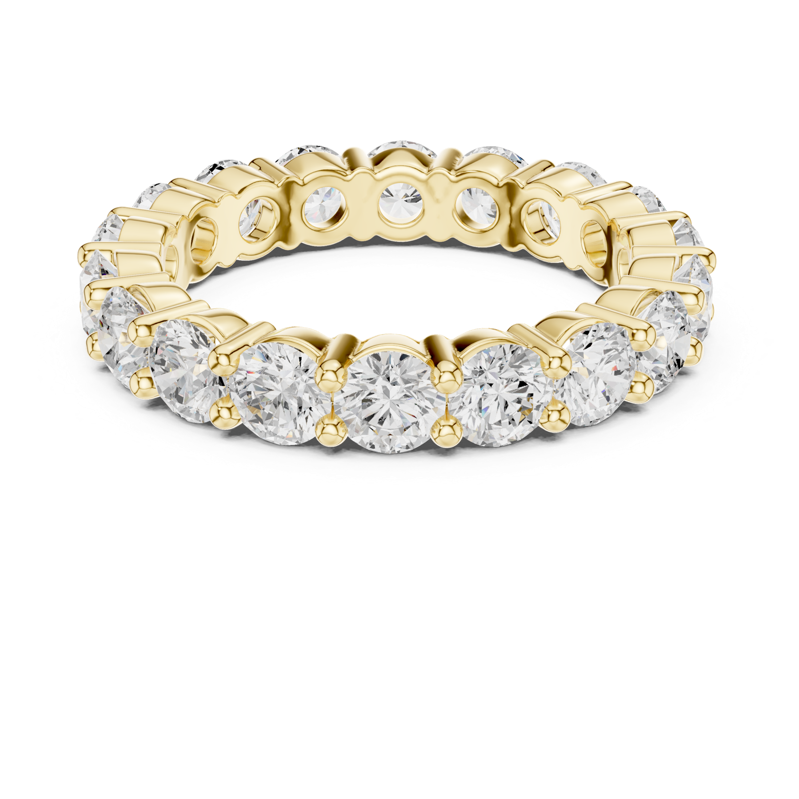 Gold Ring DDLR-691, Yellow Gold, view 4