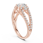 Gold Ring DDLR-682, Rose Gold, view 1