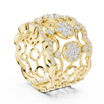 Gold Ring DDLR-818, Yellow Gold, view 1
