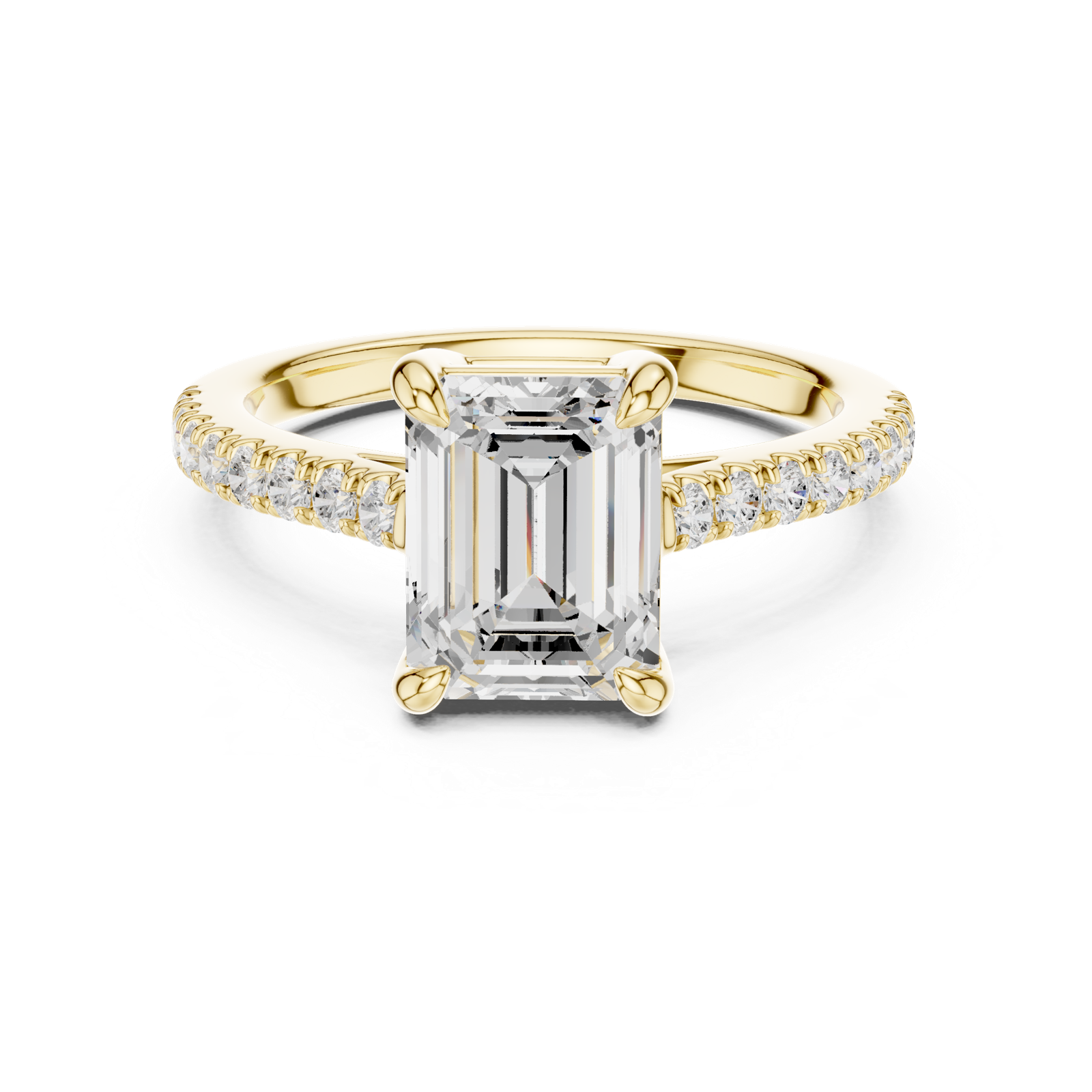 Gold Ring DDLR-876, Yellow Gold, view 4