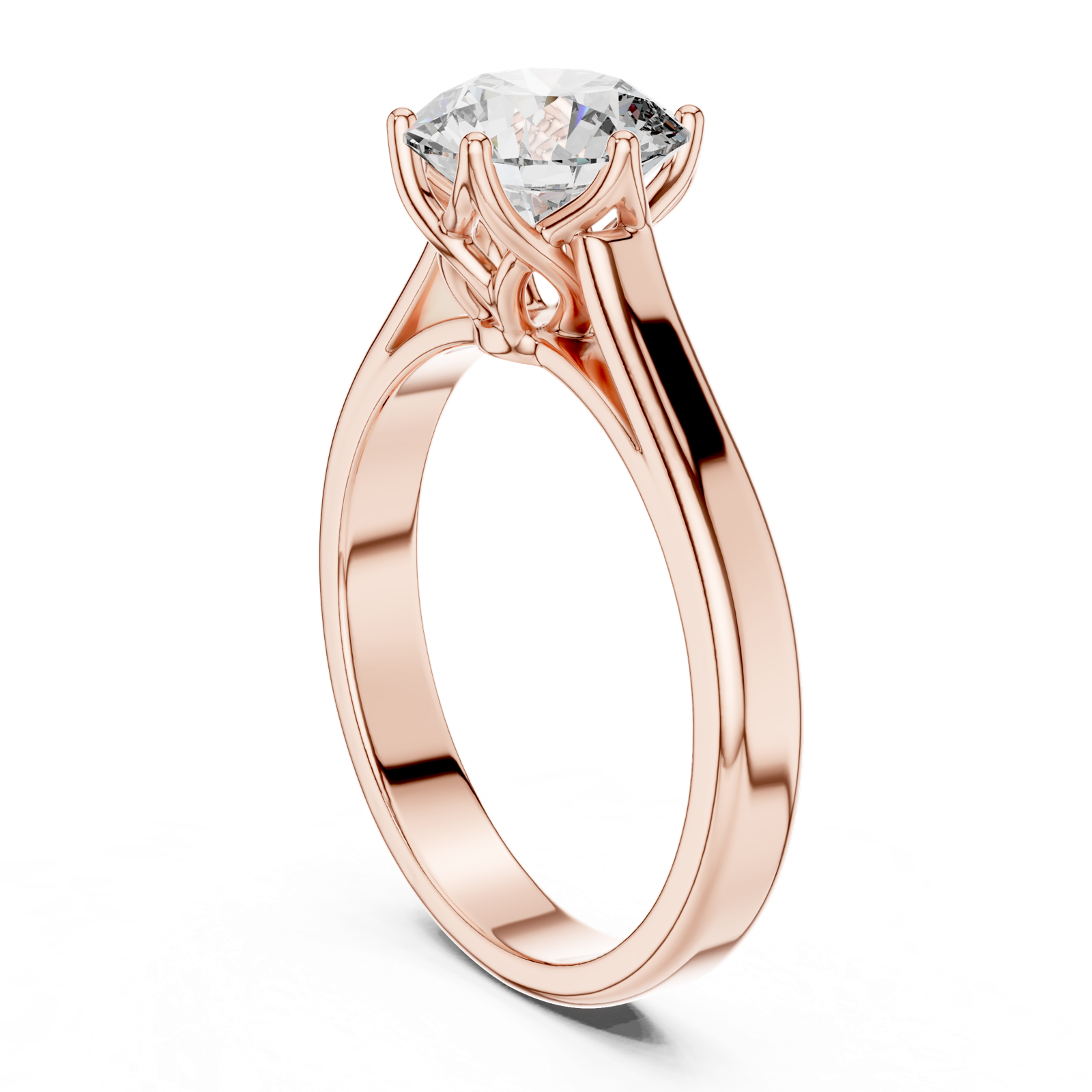 Gold Ring LR-0037, Rose Gold, view 1