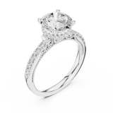 Gold Ring DDLR-263, White Gold, view 2