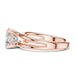 Gold Jewelry L36-9, Cushion center stone, Rose Gold, view 3