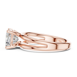 Gold Jewelry L36-9, Cushion center stone, Rose Gold, view 3