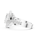 Gold Ring DDLR-321, White Gold, view 3
