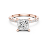 Gold Ring DDLR-890, Rose Gold, view 4