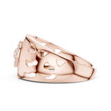 Gold Ring LR-01 (42), Rose Gold, view 3