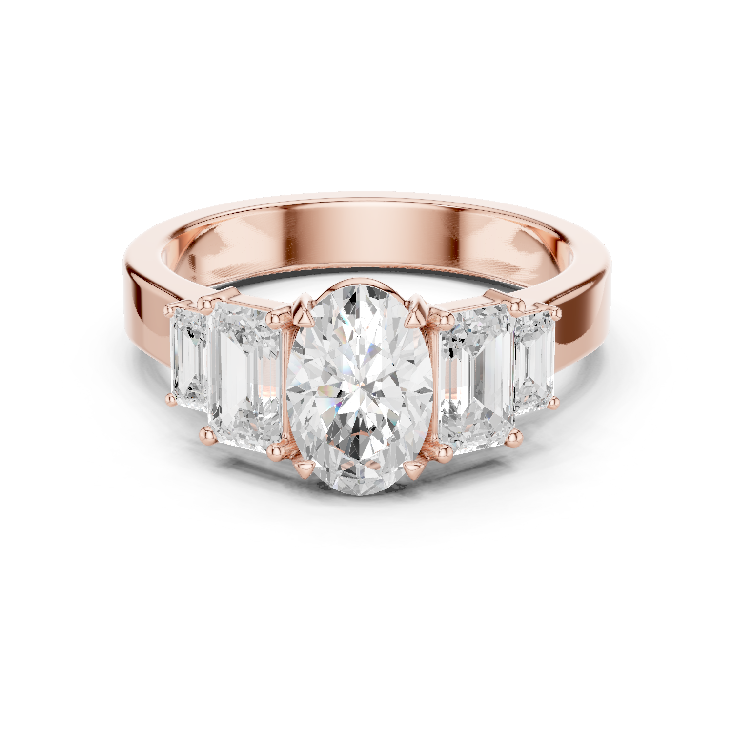 Gold Ring DDLR-1063, Rose Gold