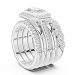 Gold Ring DDLR-849, White Gold, view 1