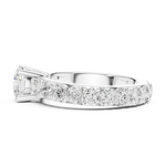 Gold Ring DDLR-654, White Gold, view 3