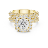 Gold Ring DDLR-293, Yellow Gold, view 4