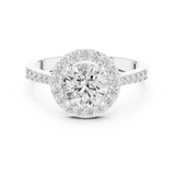 Gold Ring ALR-113, White Gold, view 4