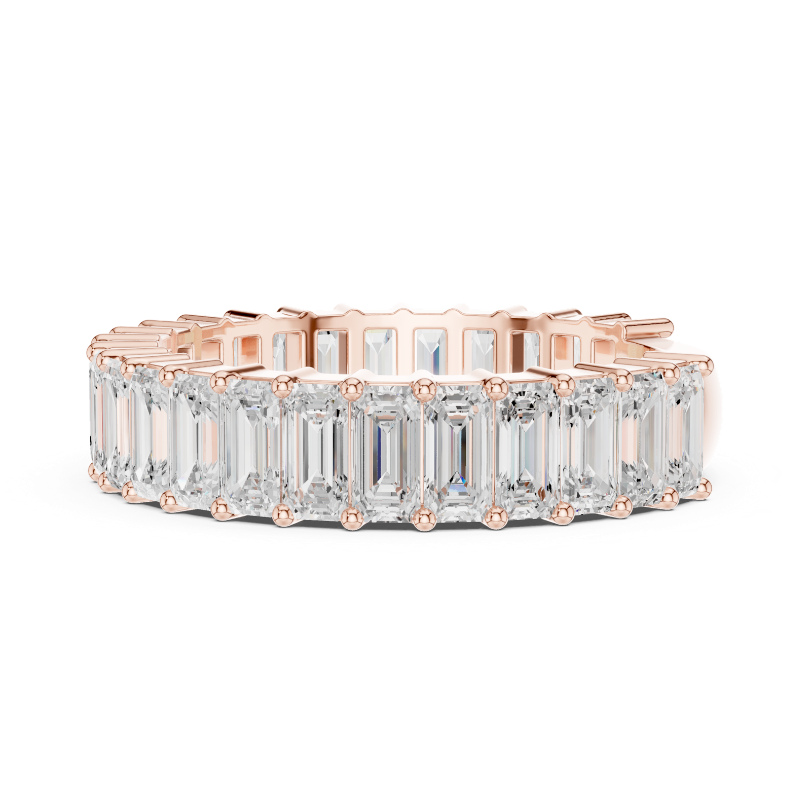 Gold Ring DDLR-723, Rose Gold, view 3