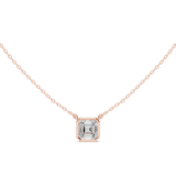 Gold Jewelry, Asscher center stone, Rose Gold, view 4