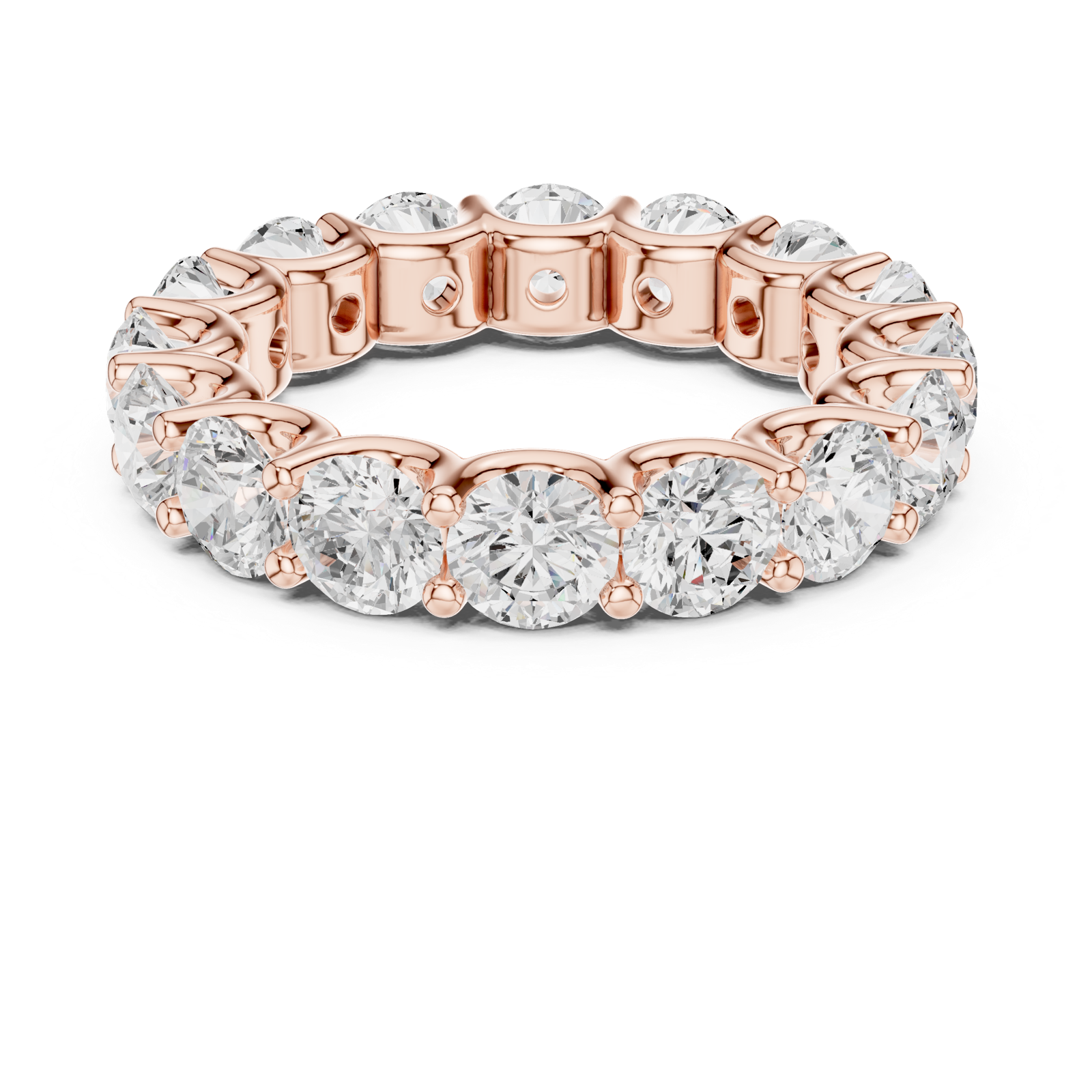 Gold Ring DDLR-660, Rose Gold, view 4