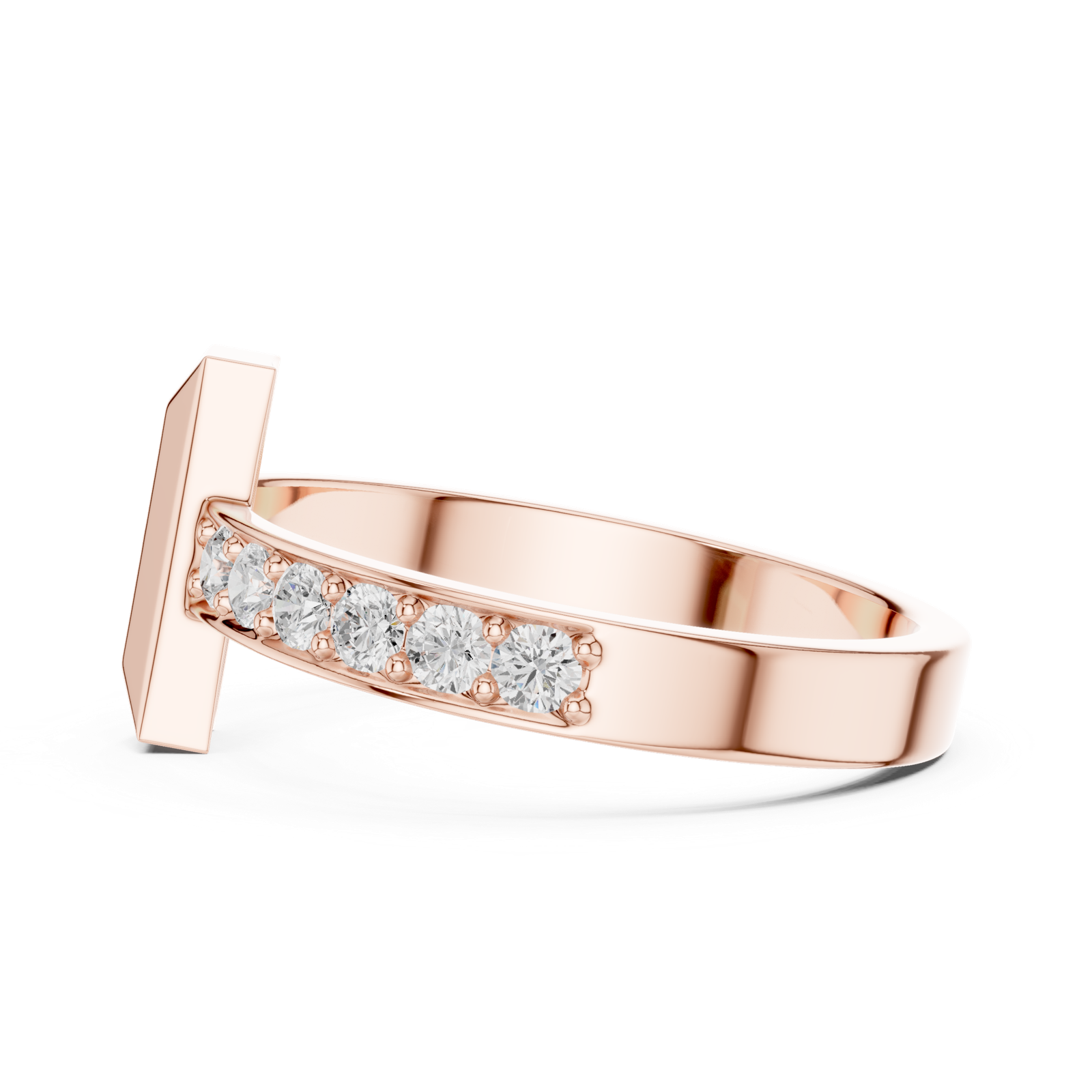 Gold Ring SBMR(3), Rose Gold, view 3