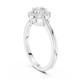 Gold Ring DDLR-833, White Gold, view 1