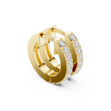 Gold Earrings AGDER-379, Yellow Gold