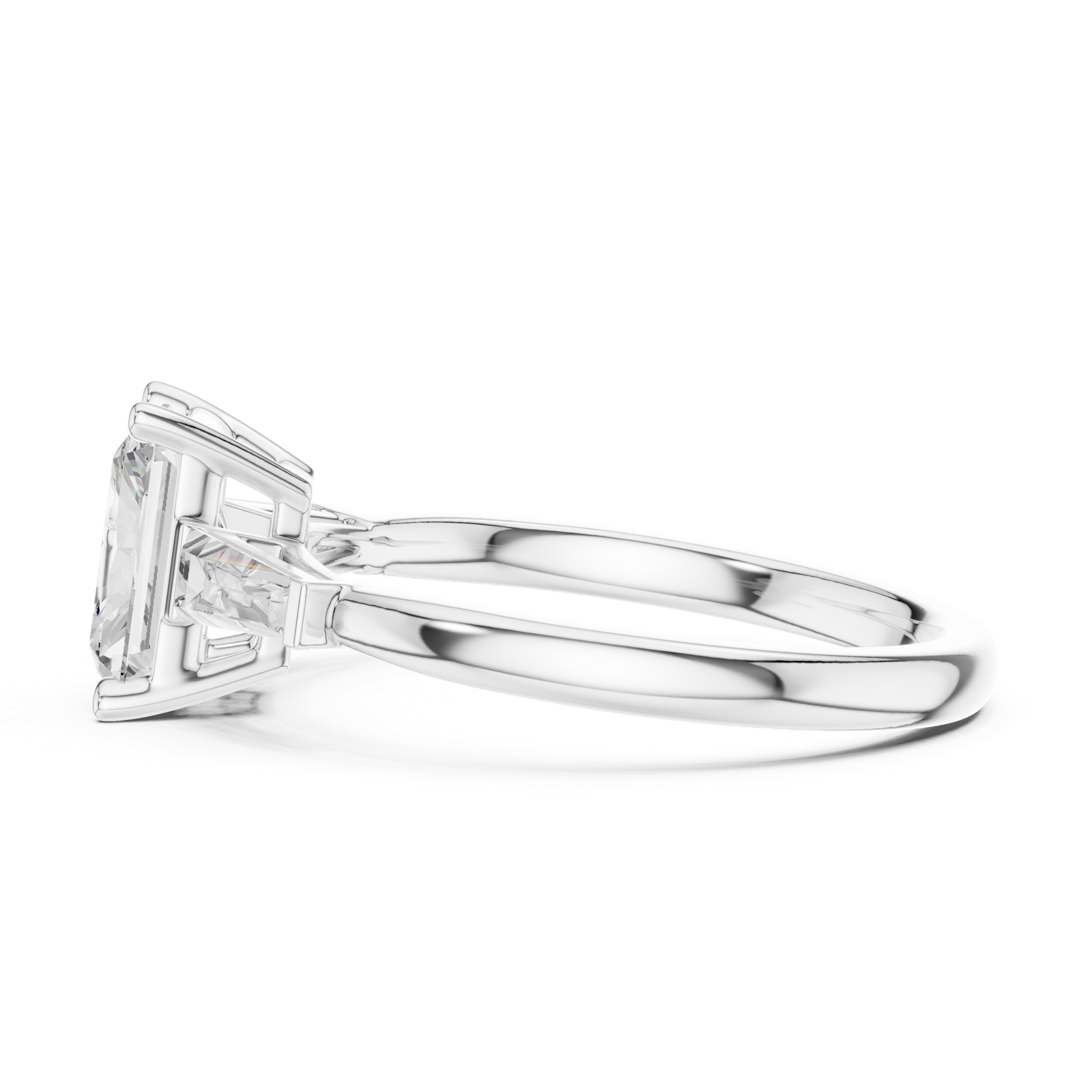 Gold Ring DDLR-923, White Gold, view 3