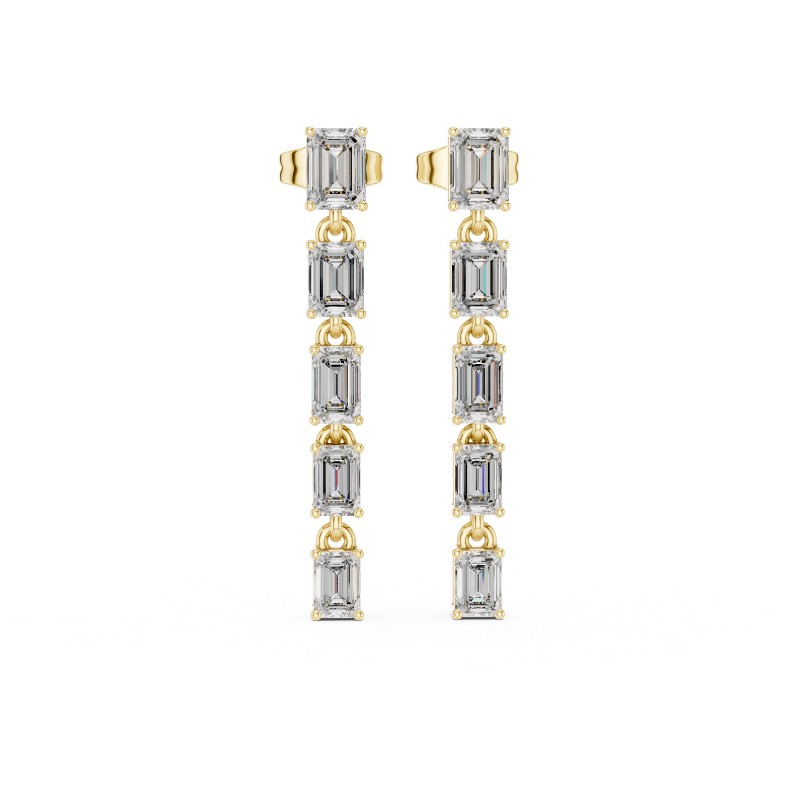 Gold Earrings AGDER-202, Yellow Gold