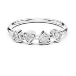 Gold Ring L28-11, White Gold, view 4