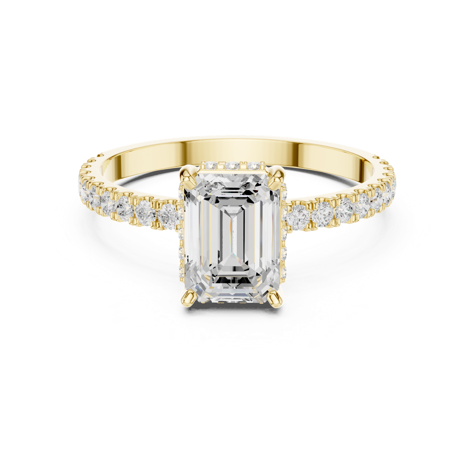 Gold Ring DDLR-1065, Yellow Gold, view 4