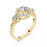 Gold Ring LR-0032, Yellow Gold, view 2