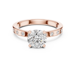 Gold Ring DDLR-189, Rose Gold, view 4