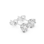 Gold Earrings APSE, White Gold