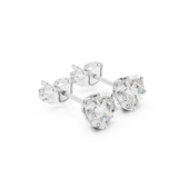 Gold Earrings APSE, White Gold