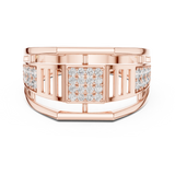 Gold Ring LR-01 (8), Rose Gold, view 4